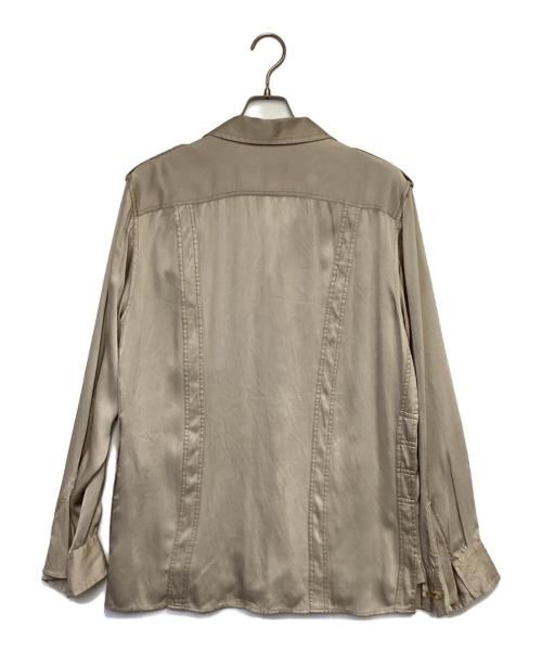 GUCCI（グッチ）GUCCI (グッチ) サファリシャツ ベージュ サイズ:42の古着・服飾アイテム