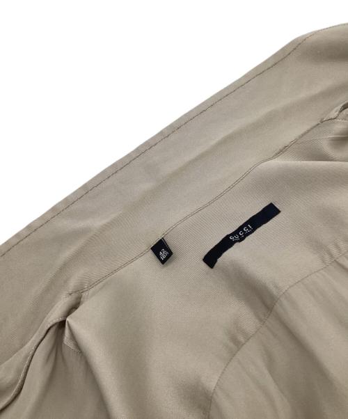 GUCCI（グッチ）GUCCI (グッチ) サファリシャツ ベージュ サイズ:42の古着・服飾アイテム