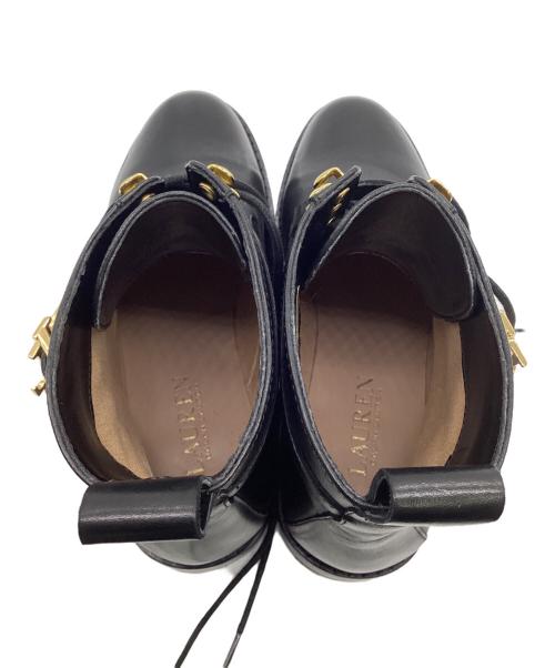 LAUREN RALPH LAUREN（ローレン ラルフ ローレン）LAUREN RALPH LAUREN (ローレン ラルフ ローレン) レースアップブーツ ブラック サイズ:24㎝の古着・服飾アイテム