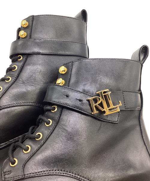 LAUREN RALPH LAUREN（ローレン ラルフ ローレン）LAUREN RALPH LAUREN (ローレン ラルフ ローレン) レースアップブーツ ブラック サイズ:24㎝の古着・服飾アイテム
