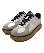 Onitsuka Tigerオニツカタイガー）の古着「DELECITY（デレシティ）ローカットスニーカー」｜ホワイト×ベージュ