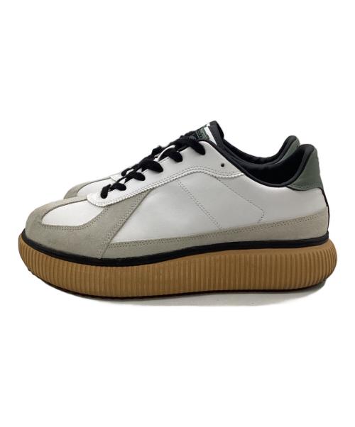 Onitsuka Tiger（オニツカタイガー）Onitsuka Tiger (オニツカタイガー) DELECITY（デレシティ）ローカットスニーカー ホワイト×ベージュ サイズ:28cmの古着・服飾アイテム