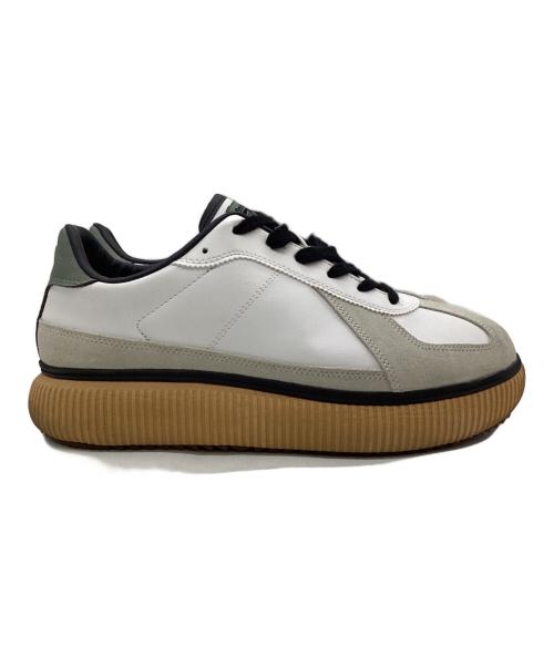 Onitsuka Tiger（オニツカタイガー）Onitsuka Tiger (オニツカタイガー) DELECITY（デレシティ）ローカットスニーカー ホワイト×ベージュ サイズ:28cmの古着・服飾アイテム