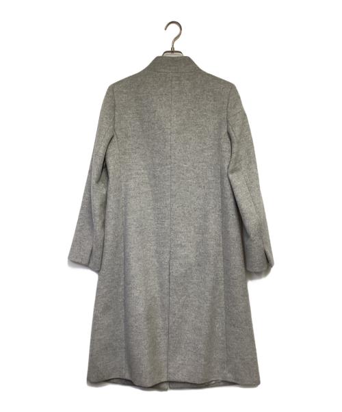 23区（ニジュウサンク）23区 (ニジュウサンク) スタンドカラー コート グレー サイズ:38の古着・服飾アイテム