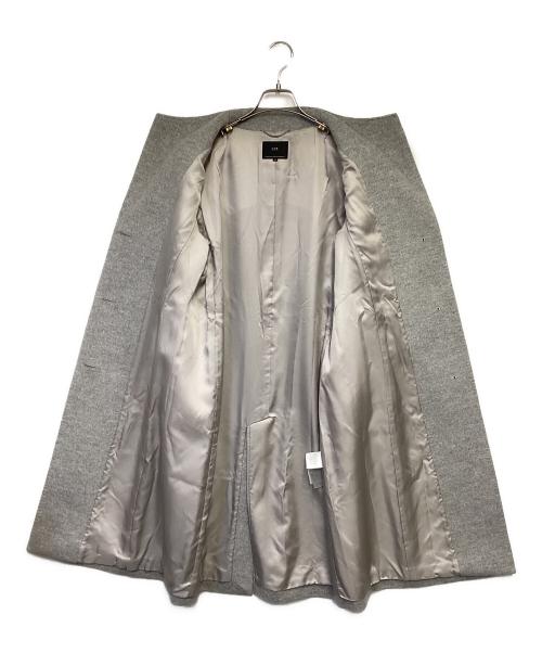 23区（ニジュウサンク）23区 (ニジュウサンク) スタンドカラー コート グレー サイズ:38の古着・服飾アイテム