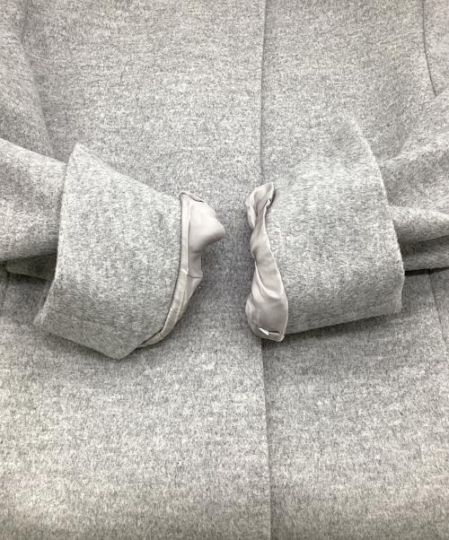 23区（ニジュウサンク）23区 (ニジュウサンク) スタンドカラー コート グレー サイズ:38の古着・服飾アイテム