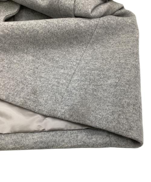 23区（ニジュウサンク）23区 (ニジュウサンク) スタンドカラー コート グレー サイズ:38の古着・服飾アイテム