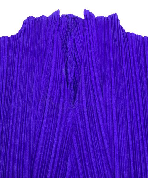 PLEATS PLEASE（プリーツプリーズ）PLEATS PLEASE (プリーツプリーズ) プリーツブラウス ブルー サイズ:3の古着・服飾アイテム