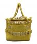 beautiful people (ビューティフルピープル) konbu knit shopping busket bag（コンブ ニット ショッピング バスケット バッグ） イエロー：9000円