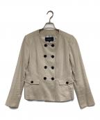 BURBERRY LONDONバーバリーロンドン）の古着「ノーカラージャケット」｜アイボリー