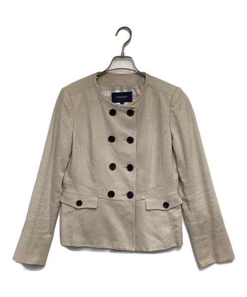 BURBERRY LONDON（バーバリーロンドン）BURBERRY LONDON (バーバリーロンドン) ノーカラージャケット アイボリー サイズ:40の古着・服飾アイテム