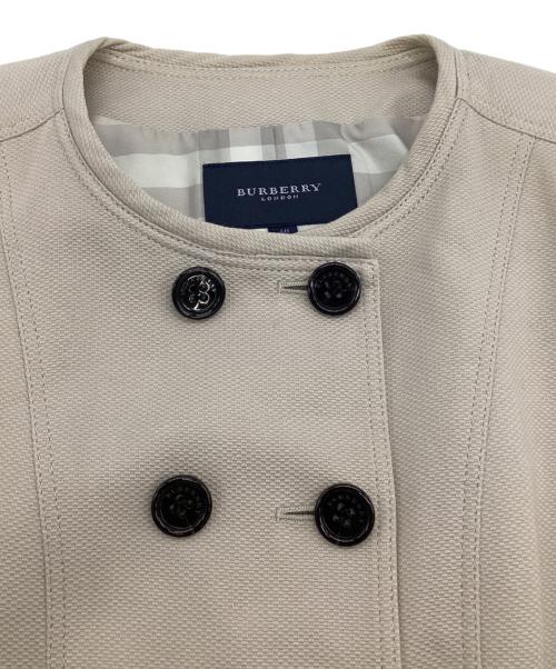 BURBERRY LONDON（バーバリーロンドン）BURBERRY LONDON (バーバリーロンドン) ノーカラージャケット アイボリー サイズ:40の古着・服飾アイテム