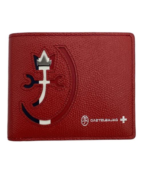 CASTELBAJAC（カステルバジャック）CASTELBAJAC (カステルバジャック) CARNET（カルネ）2つ折り財布 レッドの古着・服飾アイテム
