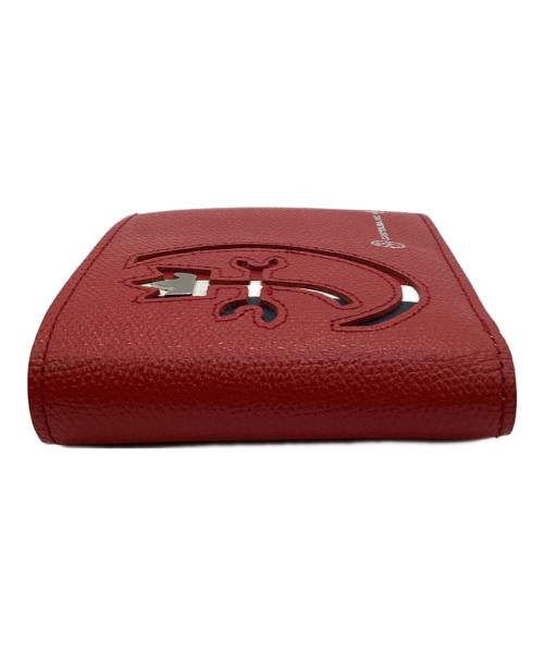 CASTELBAJAC（カステルバジャック）CASTELBAJAC (カステルバジャック) CARNET（カルネ）2つ折り財布 レッドの古着・服飾アイテム