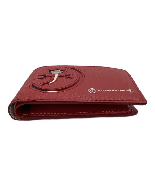 CASTELBAJAC（カステルバジャック）CASTELBAJAC (カステルバジャック) CARNET（カルネ）2つ折り財布 レッドの古着・服飾アイテム