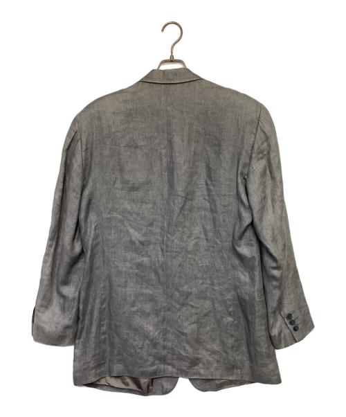 GIORGIO ARMANI LE COLLEZIONI（ジョルジオアルマーニ）GIORGIO ARMANI LE COLLEZIONI (ジョルジオアルマーニ) リネン ジャケット グレー サイズ:40の古着・服飾アイテム