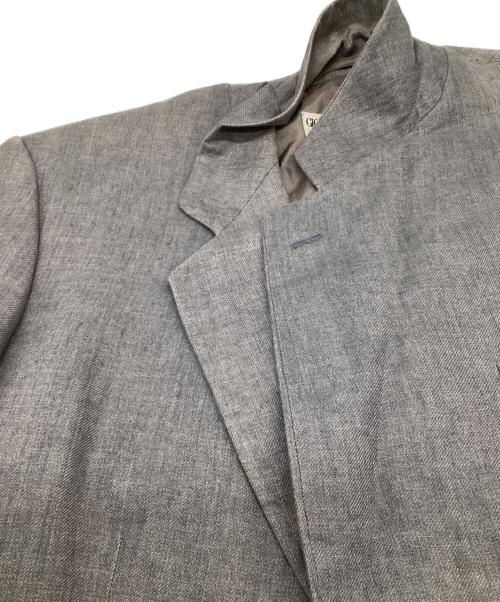 GIORGIO ARMANI LE COLLEZIONI（ジョルジオアルマーニ）GIORGIO ARMANI LE COLLEZIONI (ジョルジオアルマーニ) リネン ジャケット グレー サイズ:40の古着・服飾アイテム