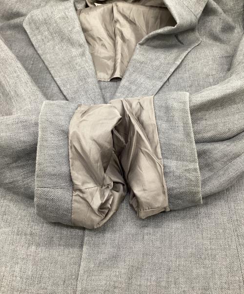 GIORGIO ARMANI LE COLLEZIONI（ジョルジオアルマーニ）GIORGIO ARMANI LE COLLEZIONI (ジョルジオアルマーニ) リネン ジャケット グレー サイズ:40の古着・服飾アイテム