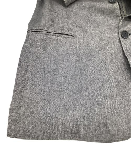 GIORGIO ARMANI LE COLLEZIONI（ジョルジオアルマーニ）GIORGIO ARMANI LE COLLEZIONI (ジョルジオアルマーニ) リネン ジャケット グレー サイズ:40の古着・服飾アイテム