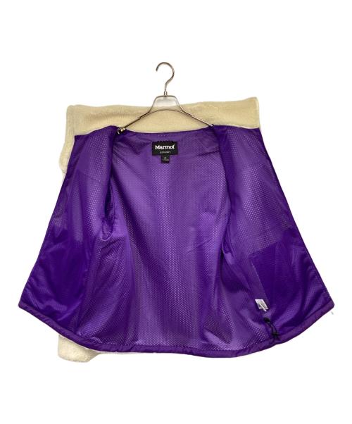 MARMOT（マーモット）MARMOT (マーモット) SOPHNET. (ソフネット) SHEEP FLEECE JACKET（シープ フリース ジャケット） ホワイト×パープル サイズ:Mの古着・服飾アイテム
