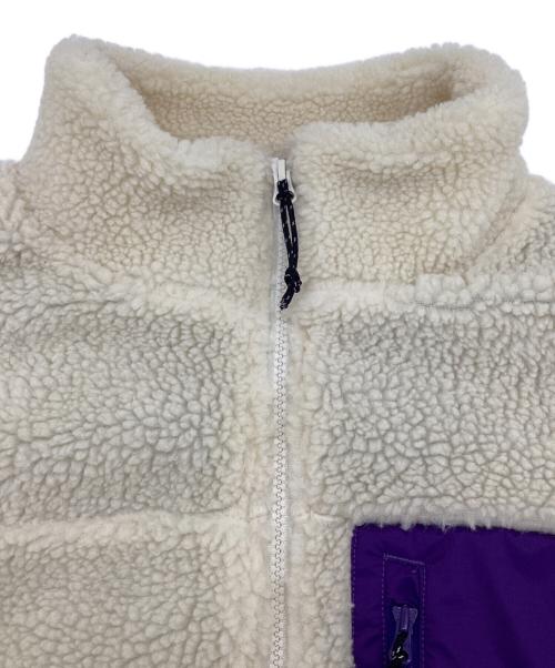 MARMOT（マーモット）MARMOT (マーモット) SOPHNET. (ソフネット) SHEEP FLEECE JACKET（シープ フリース ジャケット） ホワイト×パープル サイズ:Mの古着・服飾アイテム