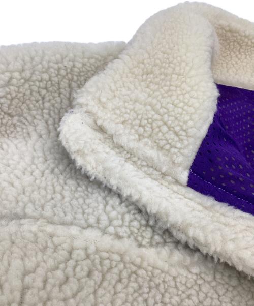 MARMOT（マーモット）MARMOT (マーモット) SOPHNET. (ソフネット) SHEEP FLEECE JACKET（シープ フリース ジャケット） ホワイト×パープル サイズ:Mの古着・服飾アイテム