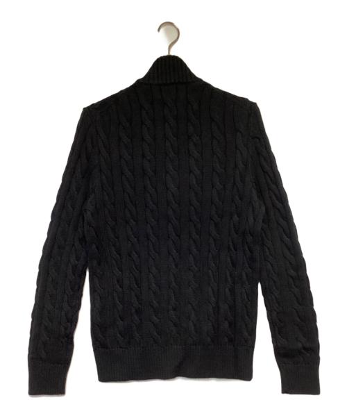 POLO RALPH LAUREN（ポロ・ラルフローレン）POLO RALPH LAUREN (ポロ・ラルフローレン) ハーフジップニット ブラック サイズ:US/Mの古着・服飾アイテム