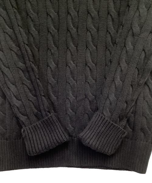 POLO RALPH LAUREN（ポロ・ラルフローレン）POLO RALPH LAUREN (ポロ・ラルフローレン) ハーフジップニット ブラック サイズ:US/Mの古着・服飾アイテム