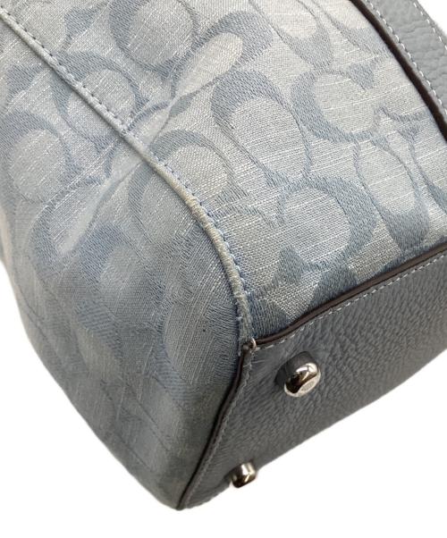 COACH（コーチ）COACH (コーチ) Hudson Double Handle Tote In Signature Chambray（ハドソン ダブルハンドル トート イン シグネチャーシャンブレー） スカイブルーの古着・服飾アイテム