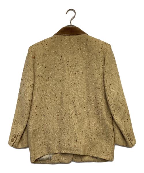 I.S. ISSEY SPORT（イッセイ スポーツ）I.S. ISSEY SPORT (イッセイ スポーツ) ツイードジャケット ベージュ サイズ:Mの古着・服飾アイテム