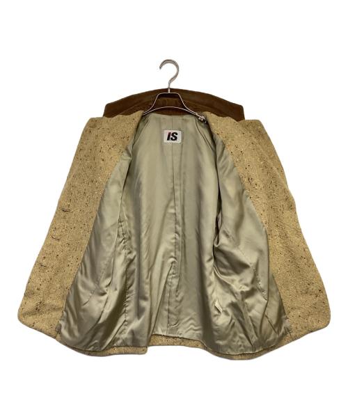 I.S. ISSEY SPORT（イッセイ スポーツ）I.S. ISSEY SPORT (イッセイ スポーツ) ツイードジャケット ベージュ サイズ:Mの古着・服飾アイテム