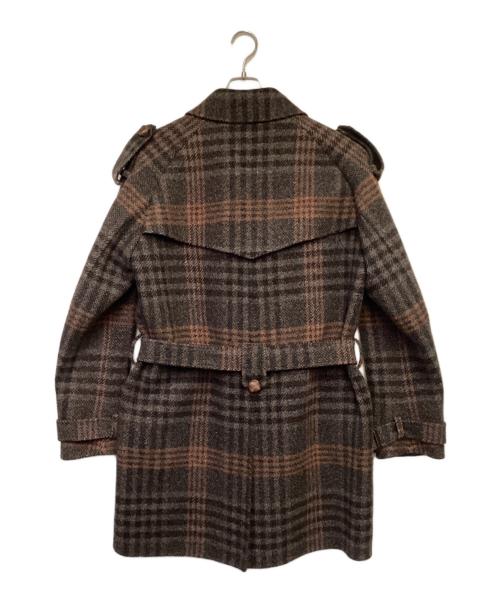 BOTTEGA VENETA（ボッテガベネタ）BOTTEGA VENETA (ボッテガベネタ) ウール ショート トレンチコート ブラウン サイズ:46の古着・服飾アイテム