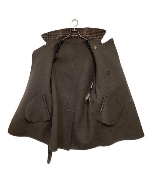 BOTTEGA VENETA（ボッテガベネタ）BOTTEGA VENETA (ボッテガベネタ) ウール ショート トレンチコート ブラウン サイズ:46の古着・服飾アイテム