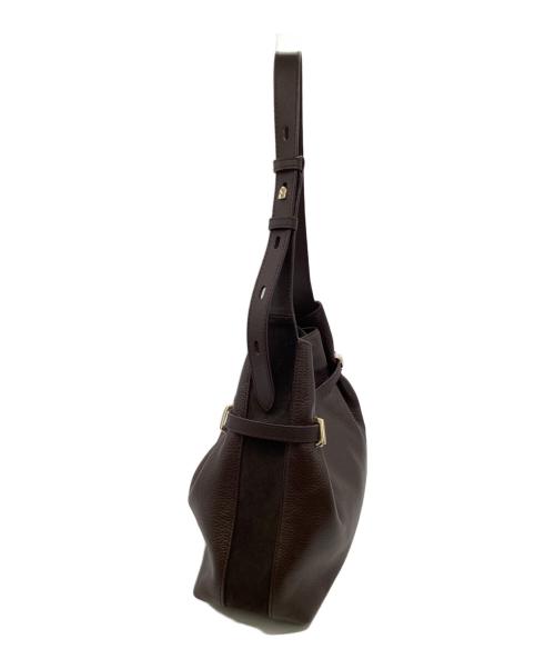 FURLA（フルラ）FURLA (フルラ) AURA M DRAWSTRING（アウラ M ドローストリングバッグ） ダークブラウンの古着・服飾アイテム