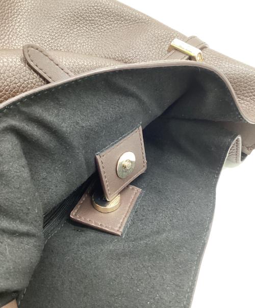 FURLA（フルラ）FURLA (フルラ) AURA M DRAWSTRING（アウラ M ドローストリングバッグ） ダークブラウンの古着・服飾アイテム