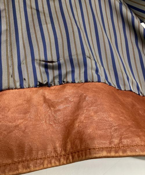 Adam et Rope（アダム エ ロペ）Adam et Rope (アダム エ ロペ) ラムレザージャケット ブラウン サイズ:38の古着・服飾アイテム