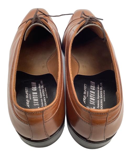 SCOTCH GRAIN（スコッチグレイン）SCOTCH GRAIN (スコッチグレイン) ストレートチップシューズ ブラウン サイズ:24.5cmの古着・服飾アイテム