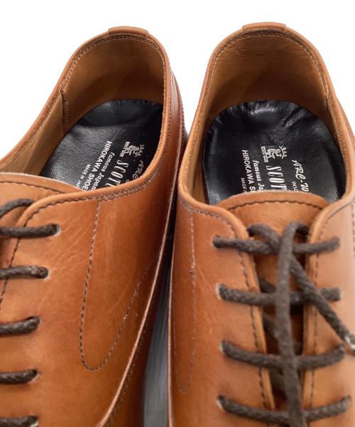 SCOTCH GRAIN（スコッチグレイン）SCOTCH GRAIN (スコッチグレイン) ストレートチップシューズ ブラウン サイズ:24.5cmの古着・服飾アイテム