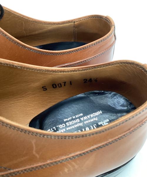SCOTCH GRAIN（スコッチグレイン）SCOTCH GRAIN (スコッチグレイン) ストレートチップシューズ ブラウン サイズ:24.5cmの古着・服飾アイテム