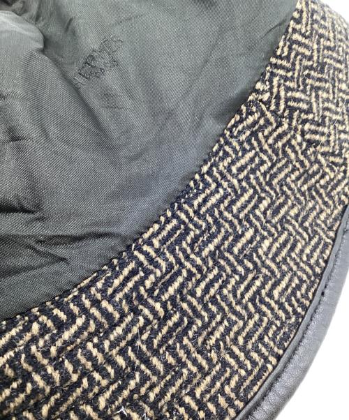 HERMES（エルメス）HERMES (エルメス) バケットハット ブラック・ベージュ サイズ:58の古着・服飾アイテム