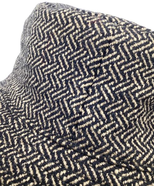 HERMES（エルメス）HERMES (エルメス) バケットハット ブラック・ベージュ サイズ:58の古着・服飾アイテム