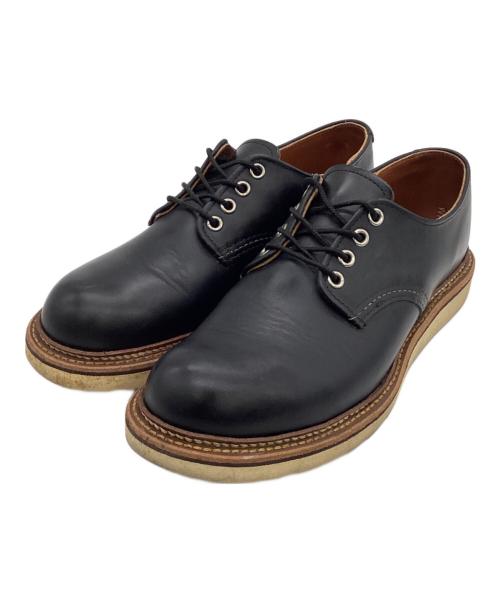 RED WING（レッドウィング）RED WING (レッドウィング) ROUND-TOE WORK OXFORD（ラウンドトゥ ワーク オックスフォード） ブラック サイズ:US7.5Dの古着・服飾アイテム