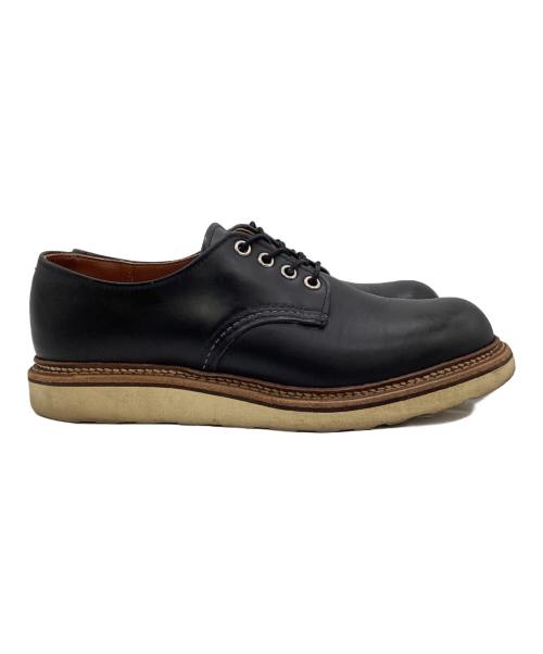 RED WING（レッドウィング）RED WING (レッドウィング) ROUND-TOE WORK OXFORD（ラウンドトゥ ワーク オックスフォード） ブラック サイズ:US7.5Dの古着・服飾アイテム