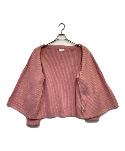 OBLI（オブリ）OBLI (オブリ) Vネックピンクカーディガン ピンク サイズ:-の古着・服飾アイテム