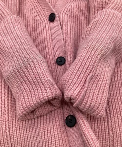 OBLI（オブリ）OBLI (オブリ) Vネックピンクカーディガン ピンク サイズ:-の古着・服飾アイテム