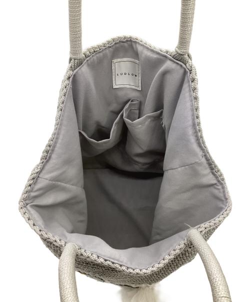 LUDLOW（ラドロー）LUDLOW (ラドロー) Cord bag Swan（スワンコードバッグ） グレーの古着・服飾アイテム