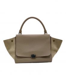 CELINE（セリーヌ）の古着「Trapeze（トラペーズ）2WAYバッグ」｜ベージュ・グレージュ