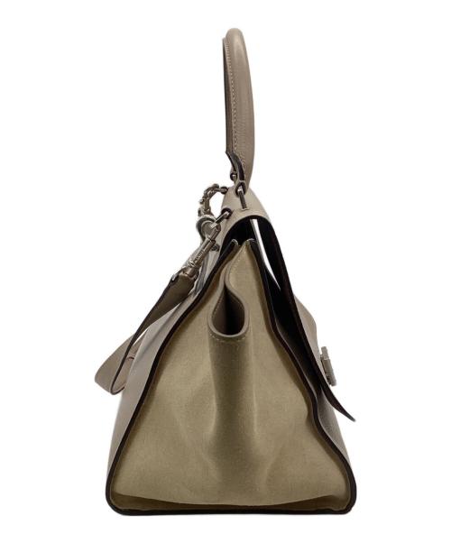 CELINE（セリーヌ）CELINE (セリーヌ) Trapeze（トラペーズ）2WAYバッグ ベージュ・グレージュの古着・服飾アイテム