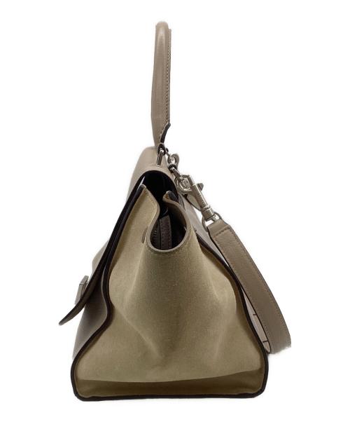 CELINE（セリーヌ）CELINE (セリーヌ) Trapeze（トラペーズ）2WAYバッグ ベージュ・グレージュの古着・服飾アイテム