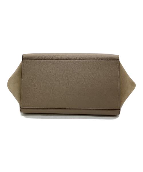 CELINE（セリーヌ）CELINE (セリーヌ) Trapeze（トラペーズ）2WAYバッグ ベージュ・グレージュの古着・服飾アイテム